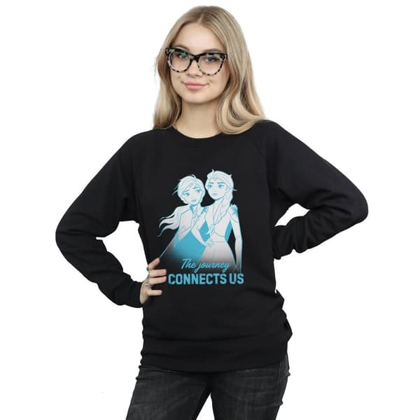 Disney Dam/Tjej Frozen 2 Elsa och Anna The Journey Connects Us Sweatshirt