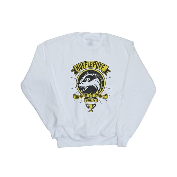 Harry Potter Girls Hufflepuff Toon Crest Sweatshirt