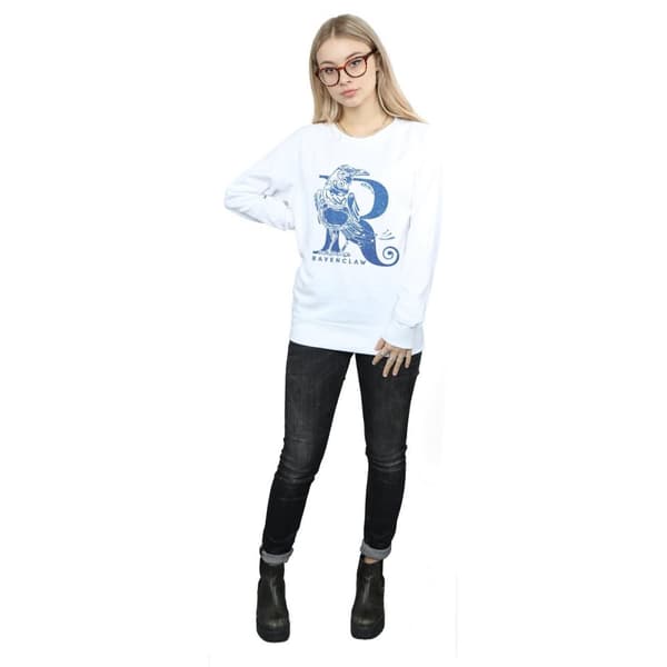 Harry Potter Womens/Ladies Ravenclaw Glitter Sweatshirt