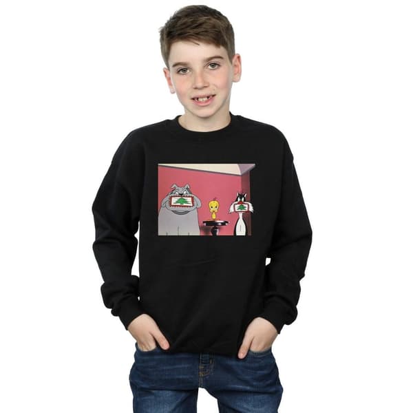 Looney Tunes Sweatshirt med julvykort för pojkar