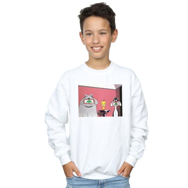 Looney Tunes Sweatshirt med julvykort för pojkar