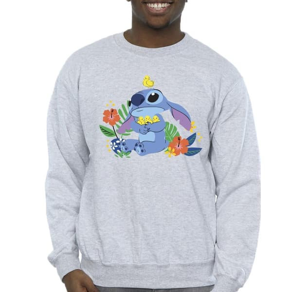 Disney Mens Lilo & Stitch Birds Sweatshirt