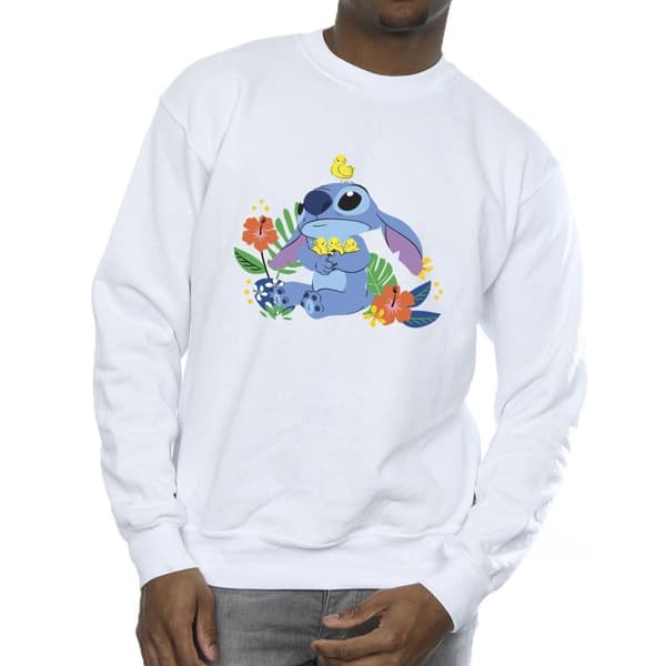 Disney Mens Lilo & Stitch Birds Sweatshirt