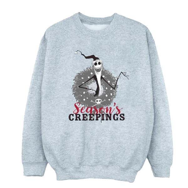 Disney Mens The Nightmare Before Christmas Årstidernas krypande kransar Sweatshirt