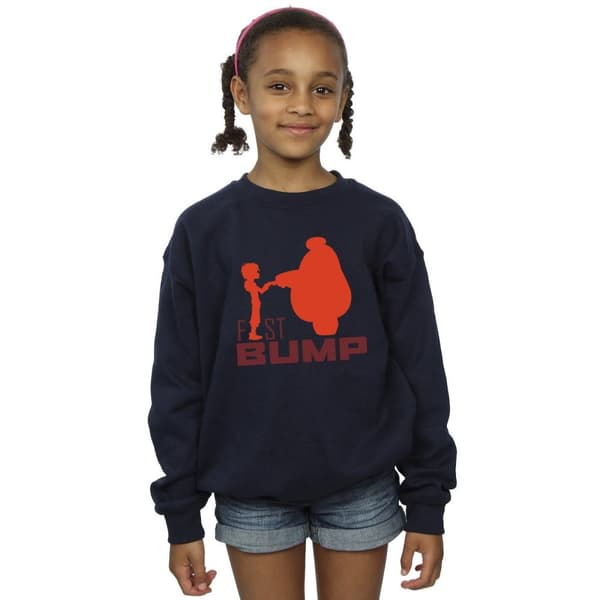 Disney Girls Big Hero 6 Baymax Fist Bump Cutout Sweatshirt