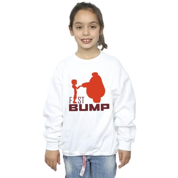 Disney Girls Big Hero 6 Baymax Fist Bump Cutout Sweatshirt