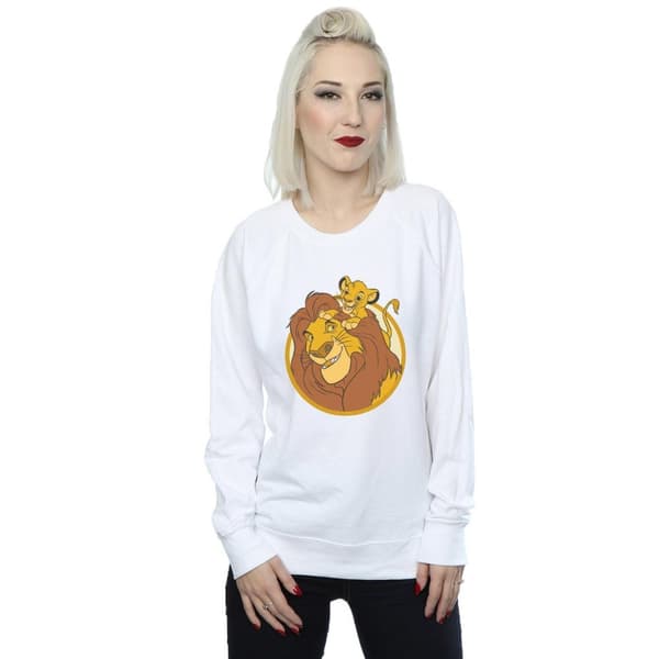 Disney Womens/Ladies The Lion King Mufasa And Simba Sweatshirt