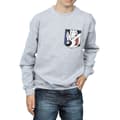Miniatyrbilde 3 av 5: Looney Tunes Boys Pepe Le Pew Face Faux Pocket Sweatshirt