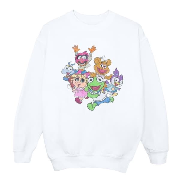Disney Mens The Muppets Muppet Babies Colour Group Sweatshirt