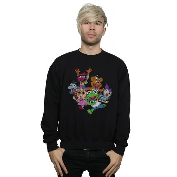 Disney Mens The Muppets Muppet Babies Colour Group Sweatshirt