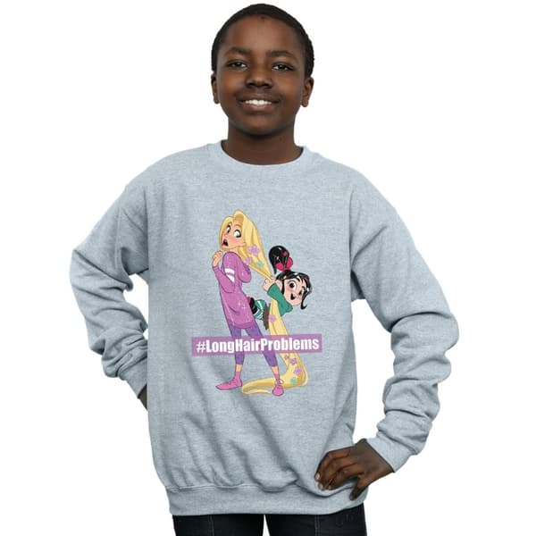 Disney Pojkar Wreck It Ralph Rapunzel och Vanellope Sweatshirt