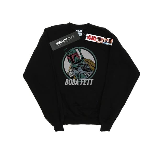Star Wars Boys Boba Fett Retro Circle Sweatshirt