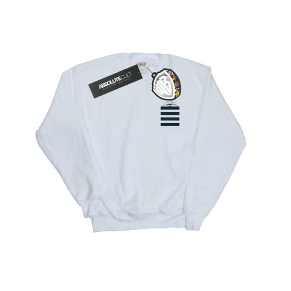 Looney Tunes Mens Taz Stripes Faux Pocket Sweatshirt