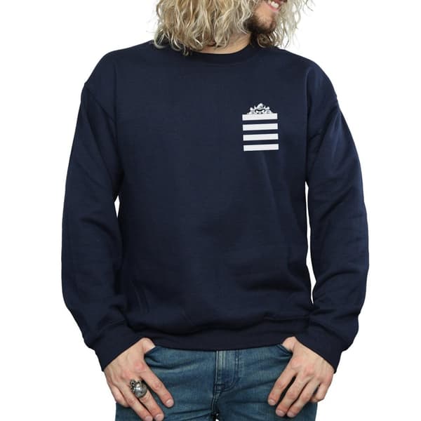 Looney Tunes Taz Stripes Faux Pocket Sweatshirt för herrar