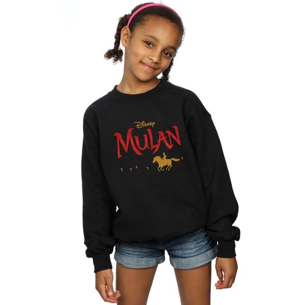 Disney Girls Mulan Movie Logo Sweatshirt
