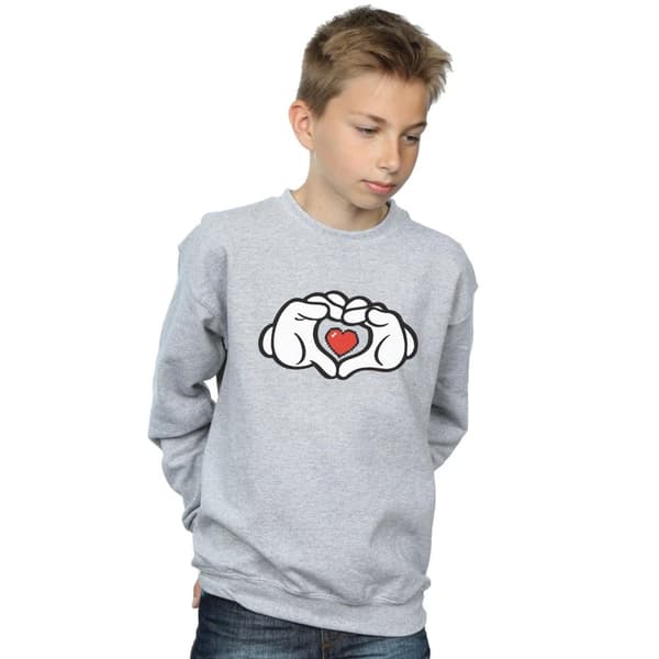 Disney Boys Mickey Mouse Heart Hands Sweatshirt