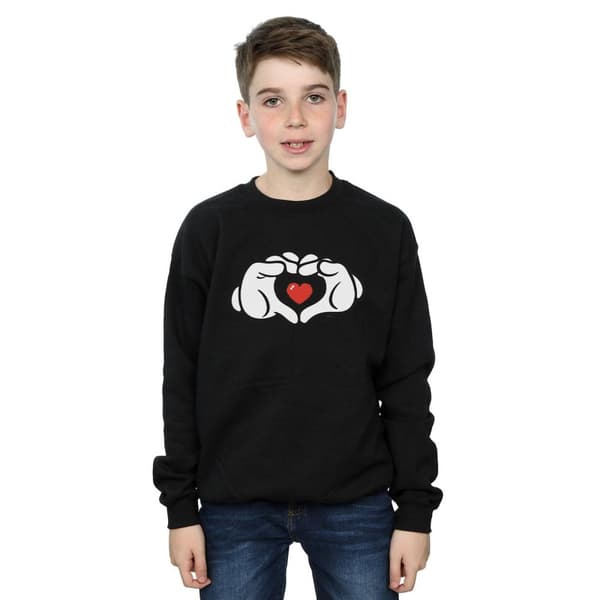 Disney Boys Mickey Mouse Heart Hands Sweatshirt