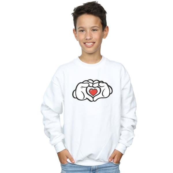 Disney Boys Mickey Mouse Heart Hands Sweatshirt