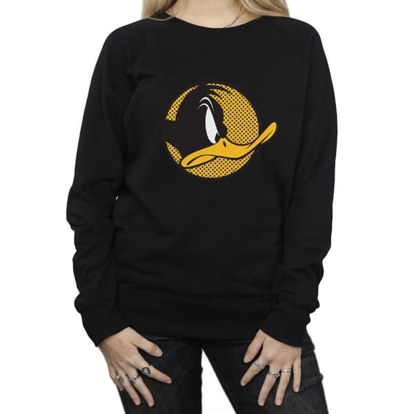 Looney Tunes Dam/Tjej Daffy Duck Prickig Profil Sweatshirt