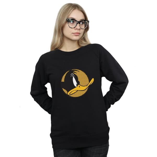 Looney Tunes Dam/Tjej Daffy Duck Prickig Profil Sweatshirt