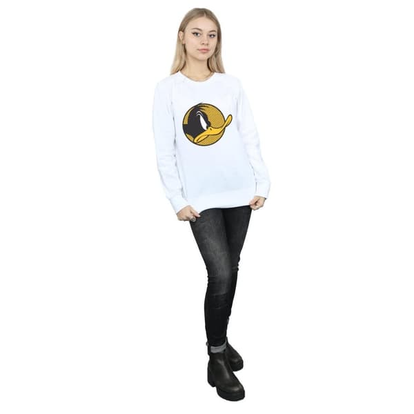 Looney Tunes Womens/Ladies Daffy Duck Dotted Profile Sweatshirt