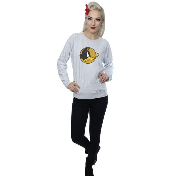 Looney Tunes Womens/Ladies Daffy Duck Dotted Profile Sweatshirt