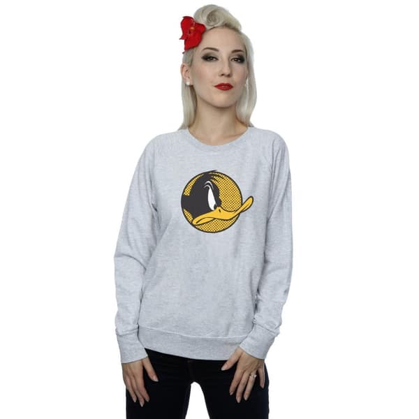 Looney Tunes Womens/Ladies Daffy Duck Dotted Profile Sweatshirt