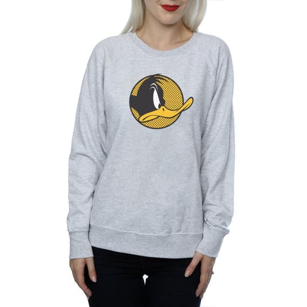 Looney Tunes Womens/Ladies Daffy Duck Dotted Profile Sweatshirt