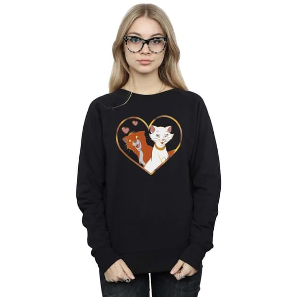 Disney Womens/Ladies The Aristocats Heart Sweatshirt