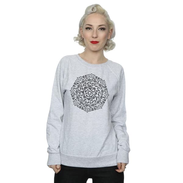 Supernatural Womens/Ladies Symbol Circle Sweatshirt