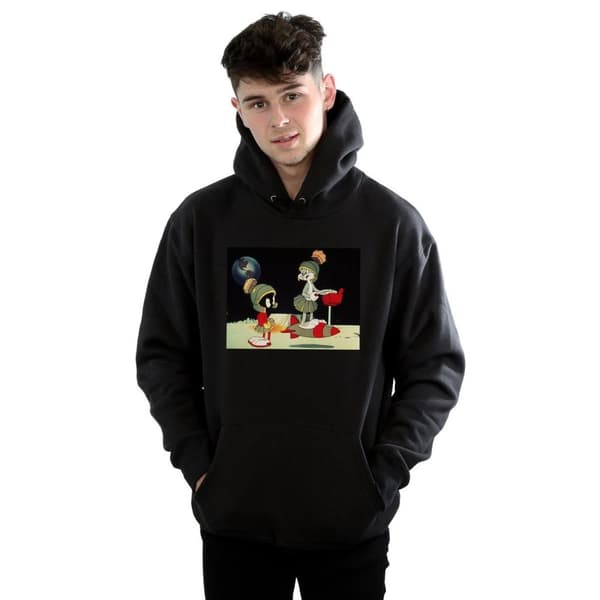 Looney Tunes Mens Bugs Bunny Spaced Hoodie