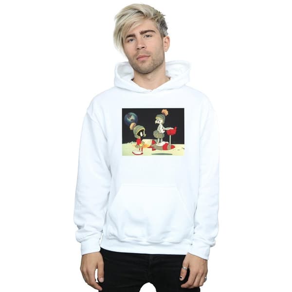 Looney Tunes Mens Bugs Bunny Spaced Hoodie