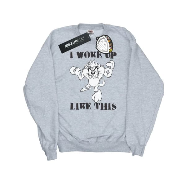 Looney Tunes Dam/kvinnor Taz I Woke Up Like This - Sweatshirt