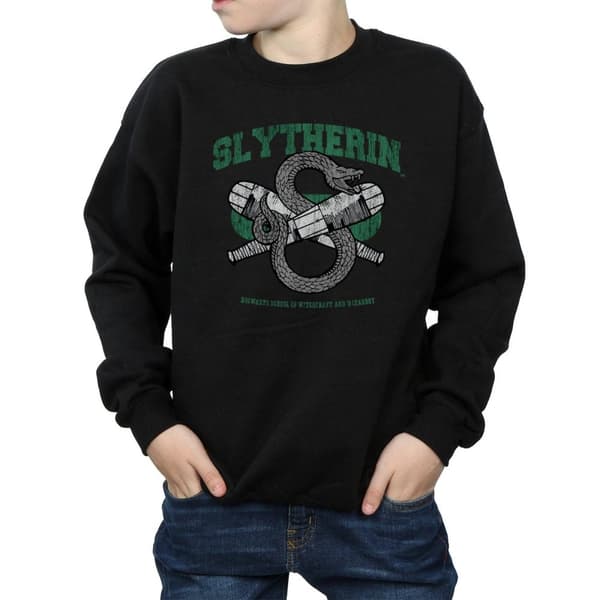 Harry Potter Boys Slytherin Quidditch Emblem Sweatshirt