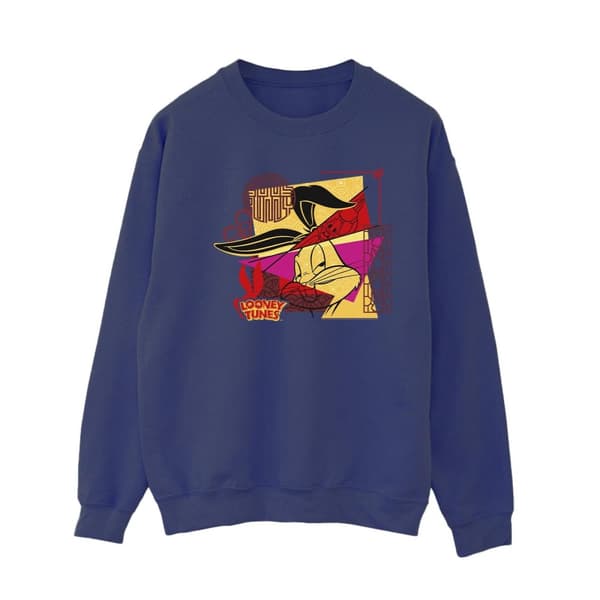 Looney Tunes Dam/Tjej Bugs Rabbit Nyårströja Navy Blue S