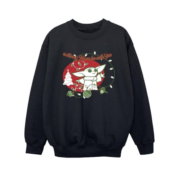 Star Wars The Mandalorian Boys Baby Yoda Force Be With You Sweatshirt
