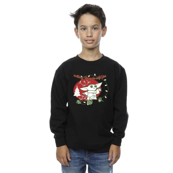 Star Wars The Mandalorian Boys Baby Yoda Force Be With You Sweatshirt