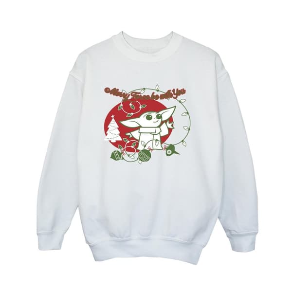 Star Wars The Mandalorian Boys Baby Yoda Force Be With You Sweatshirt