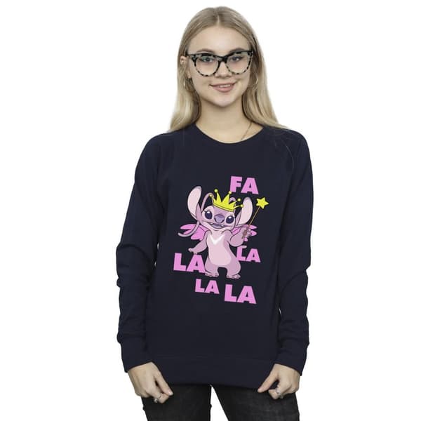 Disney Womens/Ladies Lilo & Stitch Angel Fa La La Sweatshirt