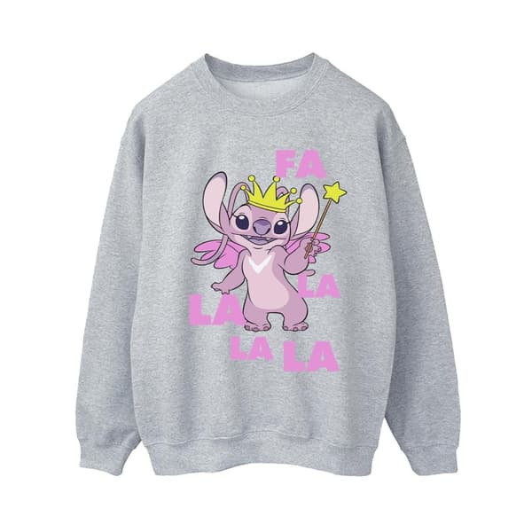 Disney Womens/Ladies Lilo & Stitch Angel Fa La La Sweatshirt