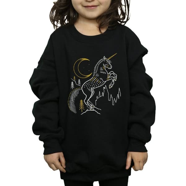 Harry Potter Girls Unicorn Line Art Sweatshirt
