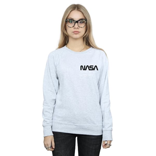 NASA Womens/Ladies Johnson Worm Pocket Print Sweatshirt