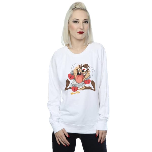 Looney Tunes Womens/Ladies Taz Valentine´s Day Madly In Love Sweatshirt