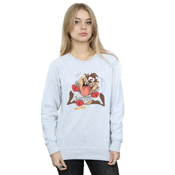 Looney Tunes Dam/Taz Alla Hjärtans Dag Madly In Love Sweatshirt