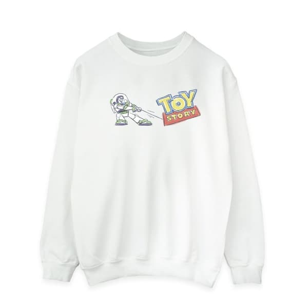Disney Herr Toy Story Buzz Pulling Logo Sweatshirt