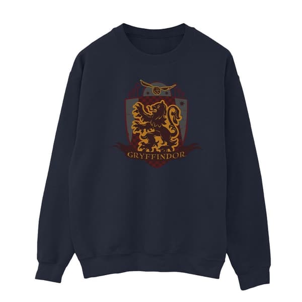 Harry Potter Mens Gryffindor Chest Badge Sweatshirt Navy Blue 3XL