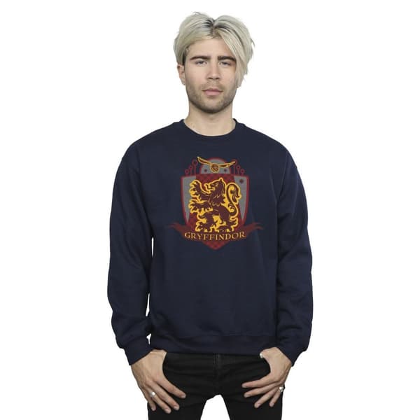 Harry Potter Mens Gryffindor Chest Badge Sweatshirt