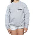Miniatyrbild 3 av 5: NASA Sweatshirt med modern logotyp och bröst för flickor