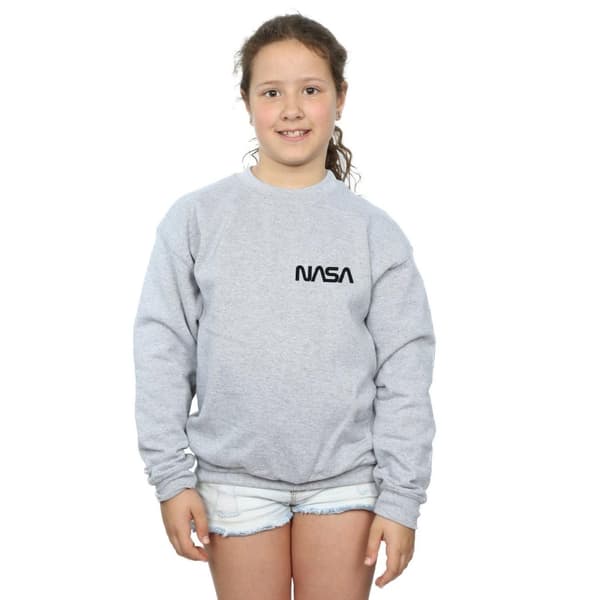 NASA Sweatshirt med modern logotyp och bröst för flickor