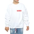 Miniatyrbild 3 av 5: NASA Sweatshirt med modern logotyp och bröst för flickor